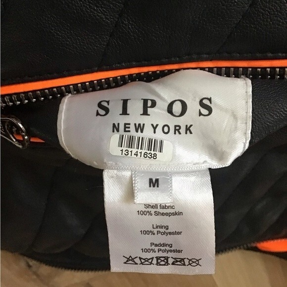 Samantha Sipos Leather Puffy Moto Jacket Reversible M - Picture 8 of 8